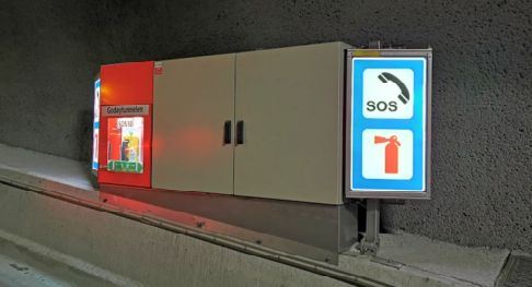 JR väderbeständig telefon installerad i väg och tunnel i Norge!